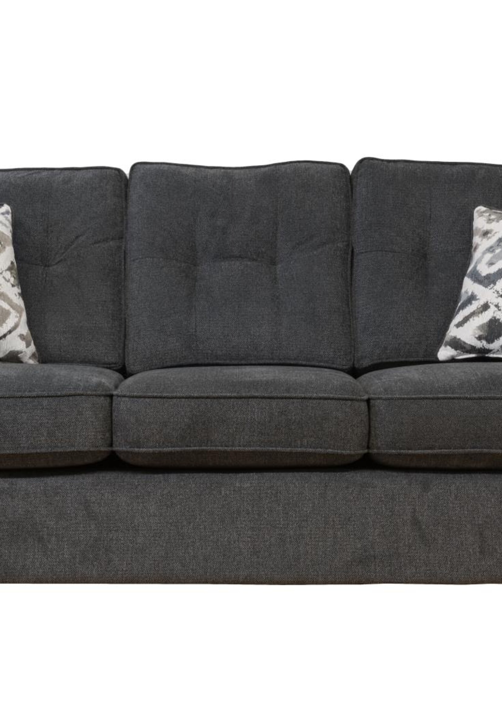 Jackson Collection - Charcoal Surge Anchor Sofa 82x37x38 Canadian Made