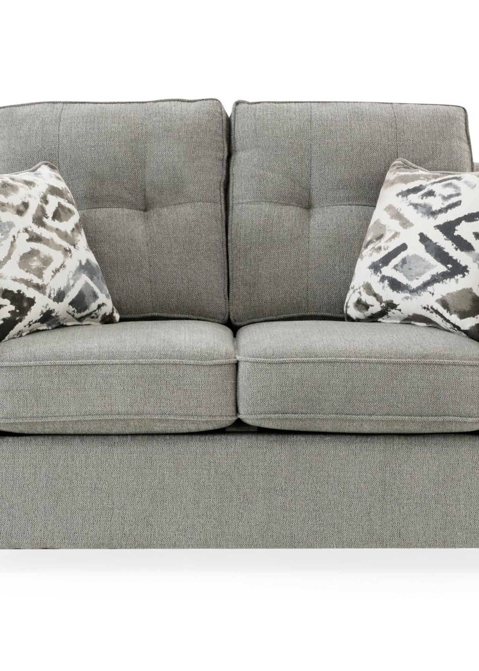 Cooper Collection - Grey Surge Ash Loveseat - 61X37X38- Canadian Made