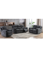 Aidan Reclining Chair  37X37.4X40.5 Cheneille Charcoal
