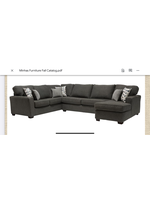 Middleton 3 PC Sectional Dark Grey