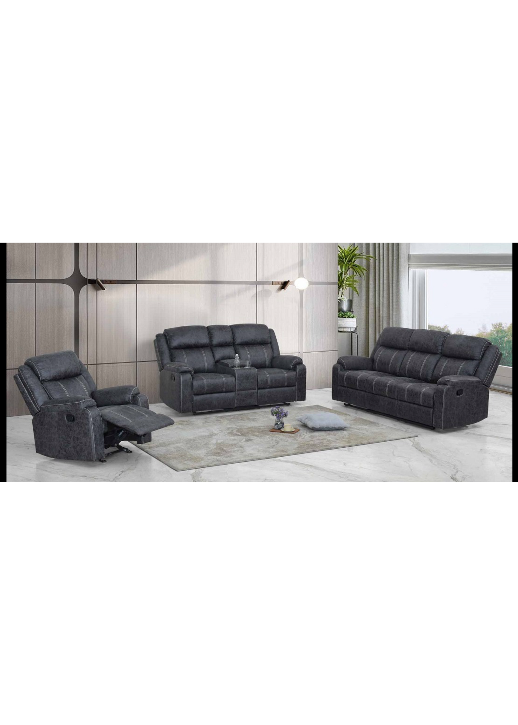 Adelaide love seat - Black