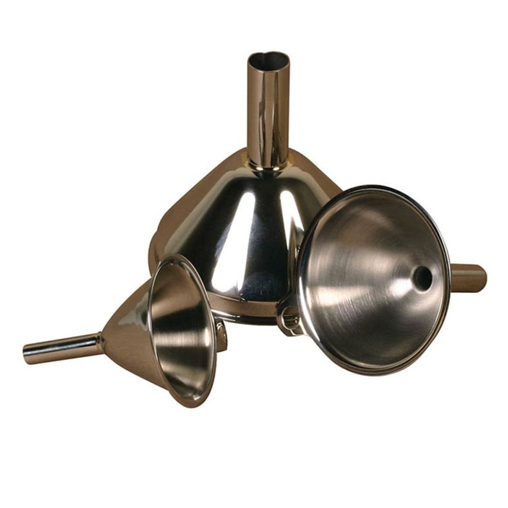 Earth Commons Small Stainless Steel Funnels - 3 pack