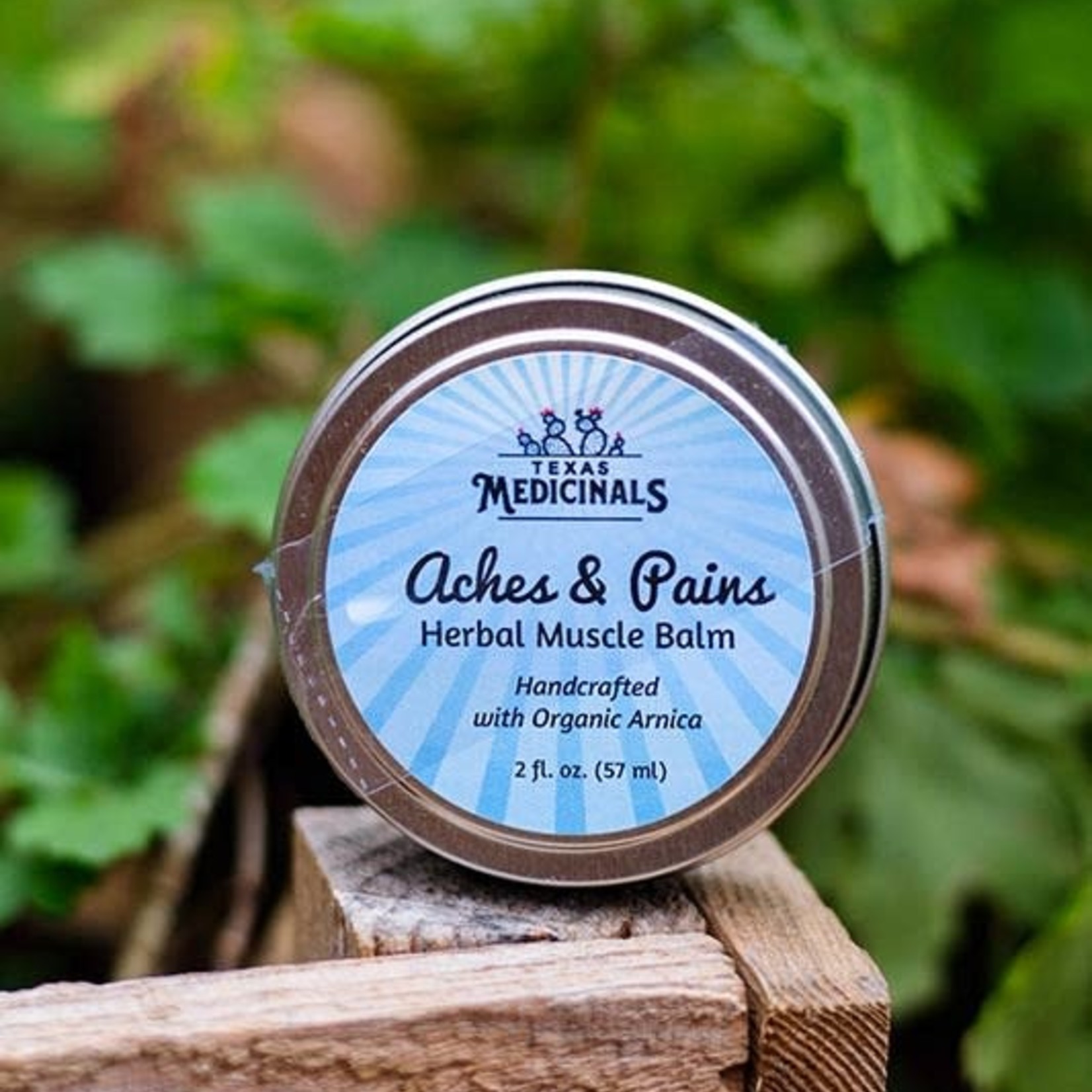 Texas Medicinals Aches & Pains Herbal Muscle Balm with Arnica 2 oz by Texas Medicinals