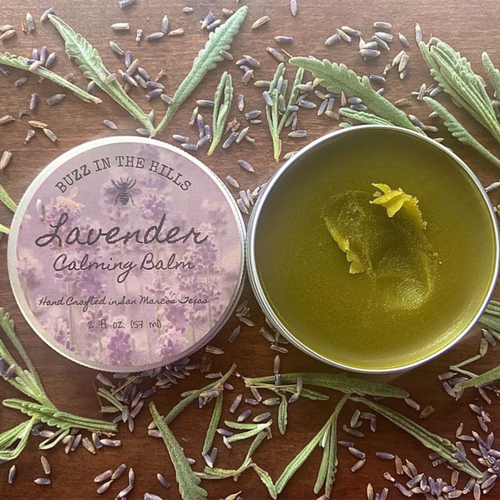 Buzz in the Hills Lavender Calming Balm 2 oz by Buzz in the Hills