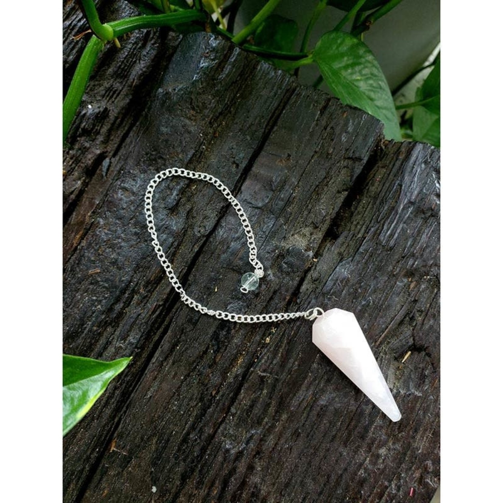 Benjamin International Rose Quartz Crystal Pendulum