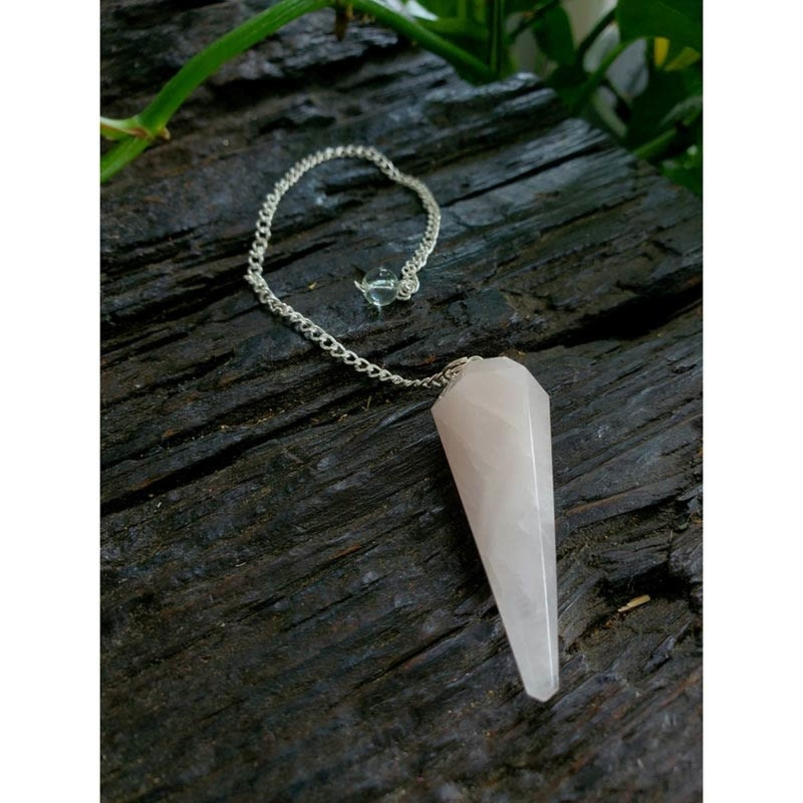 Benjamin International Rose Quartz Crystal Pendulum