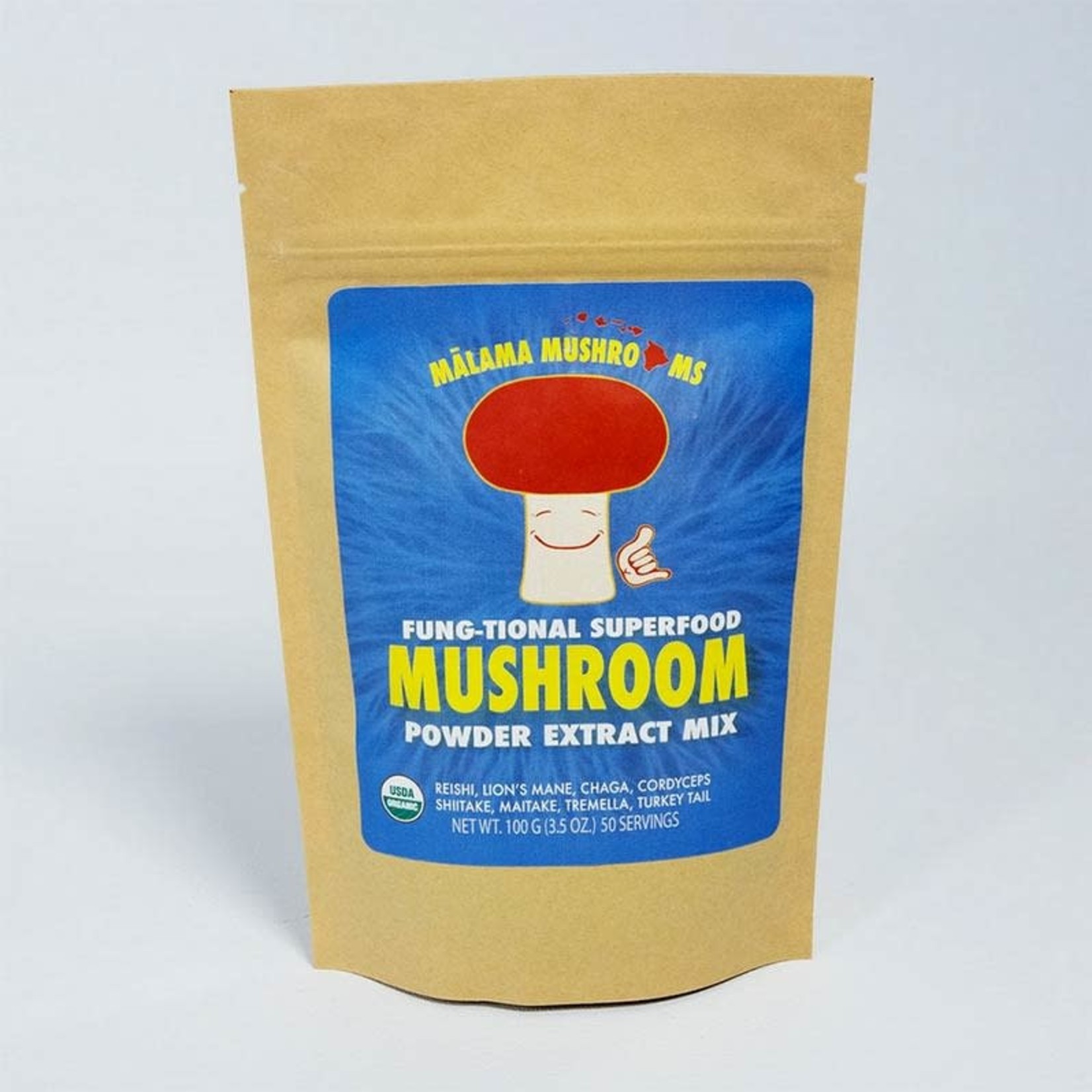 Malama Mushrooms Fung-tional Superfood 8 Mushroom Powder 3.5 oz by Malama Mushrooms