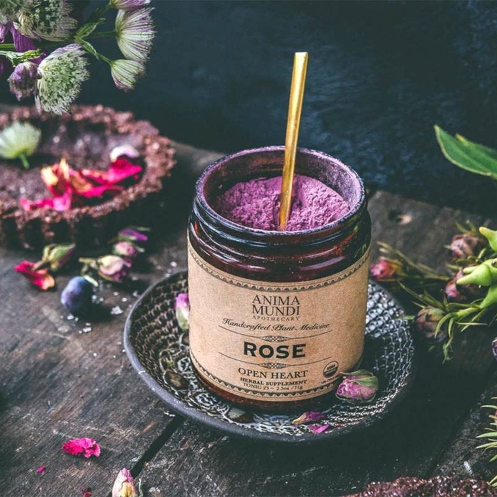 Anima Mundi ROSE Powder | Heart Opener - 2.5 oz - Anima Mundi