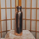 Ancient Veda Copper Water Bottle Hammered 32 oz
