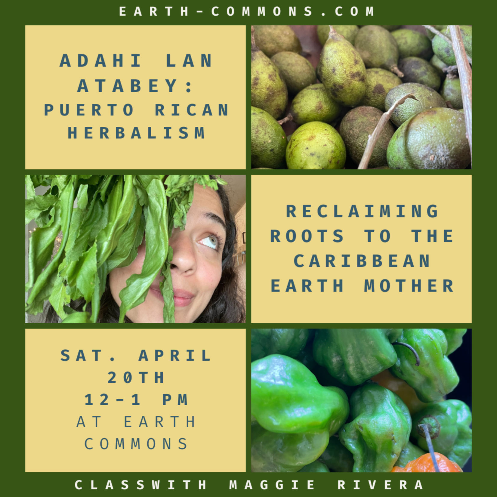 Adahi Lan Atabey: Puerto Rican Herbalism  - CLASS with Maggie Rivera