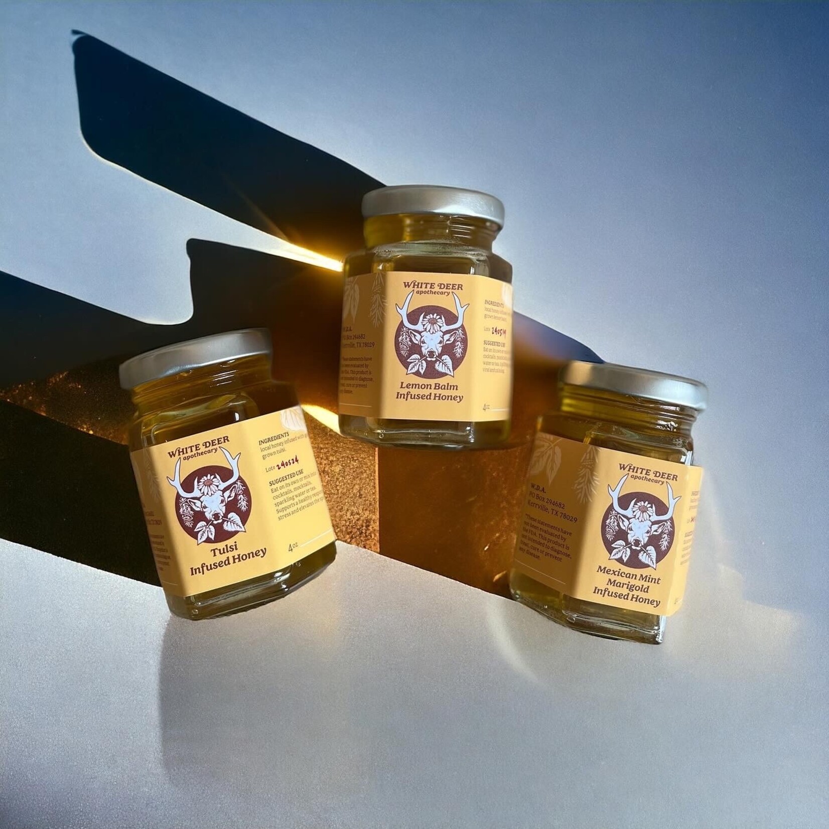 White Deer Mexican Mint Marigold Honey 4 oz by White Deer Apothecary