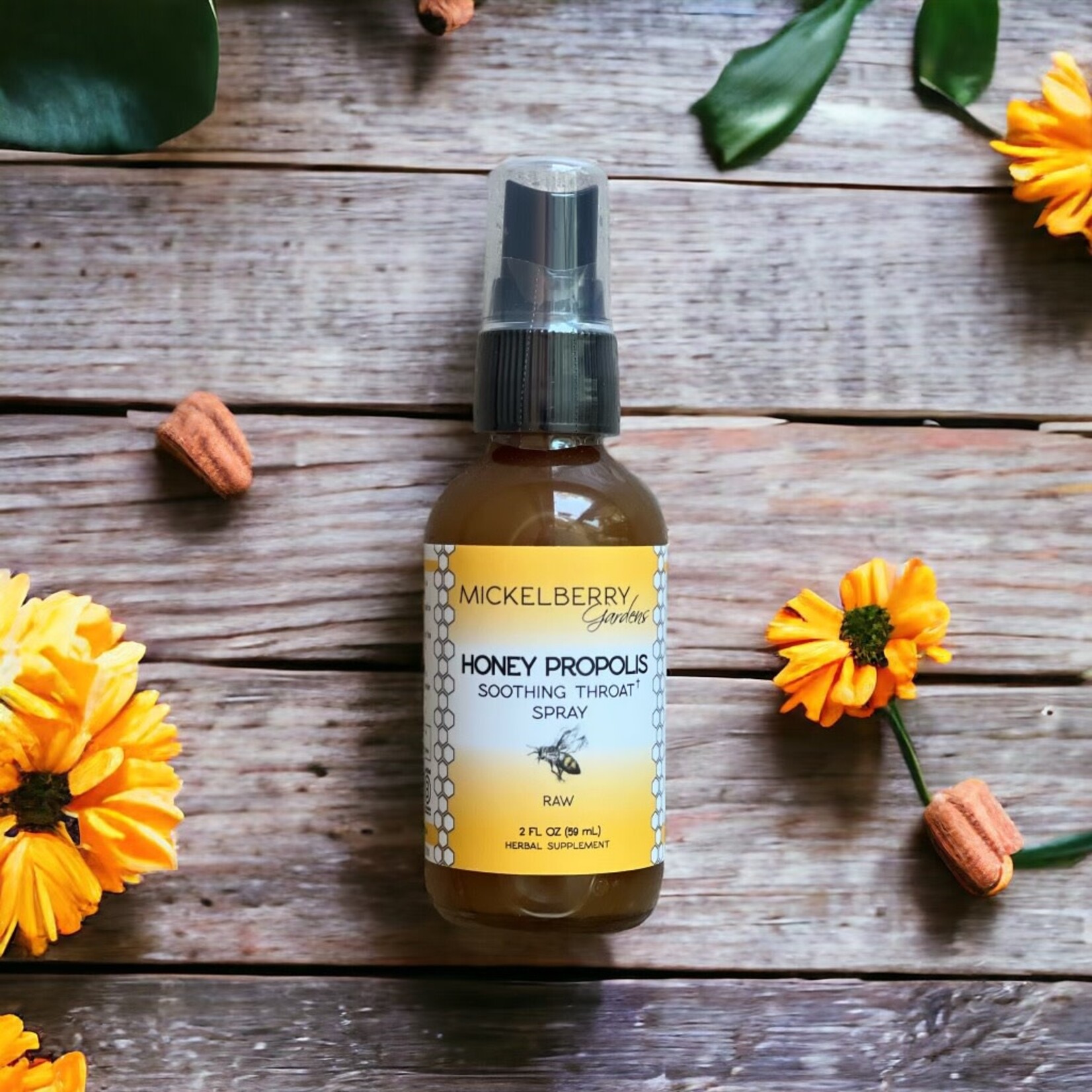 Mickelberry Gardens Honey Propolis Throat Spray by Mickelberry Gardens 2 oz