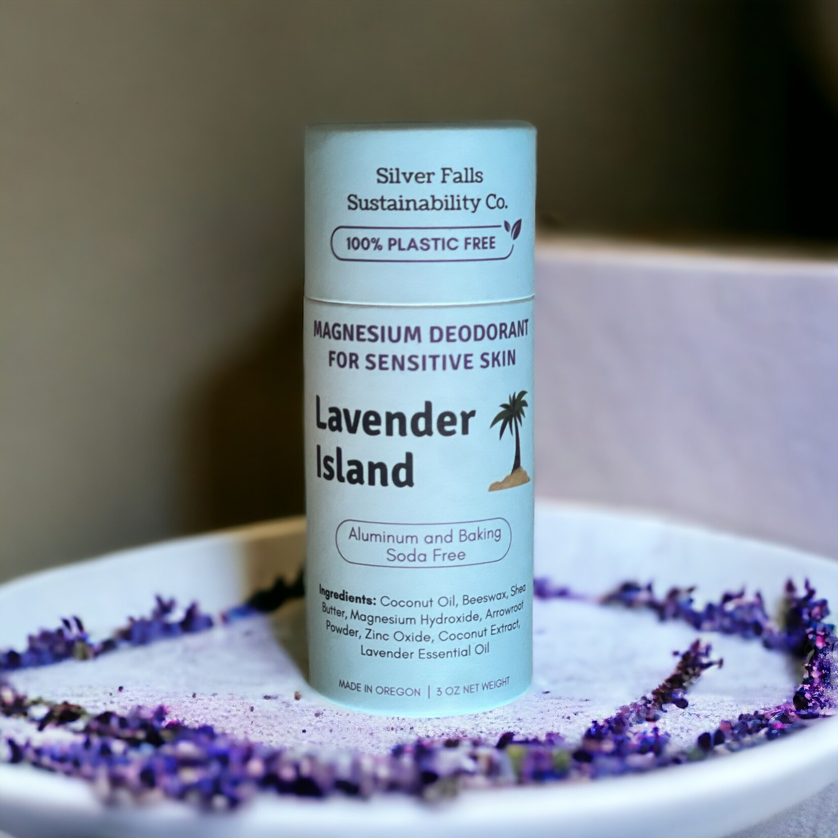 Silver Falls Sustainability Lavender Island Magnesium Deodorant by Silver Falls Sustainability