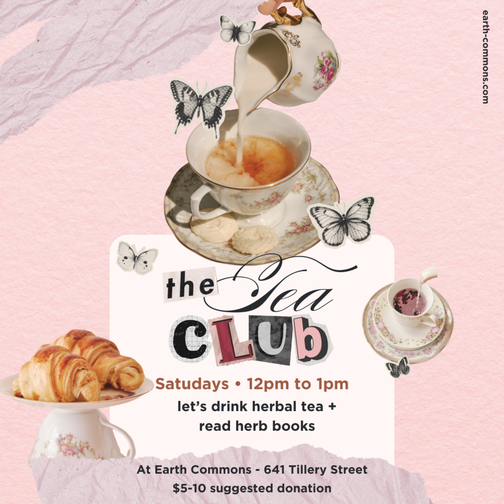 Earth Commons Tea Club - On Saturdays