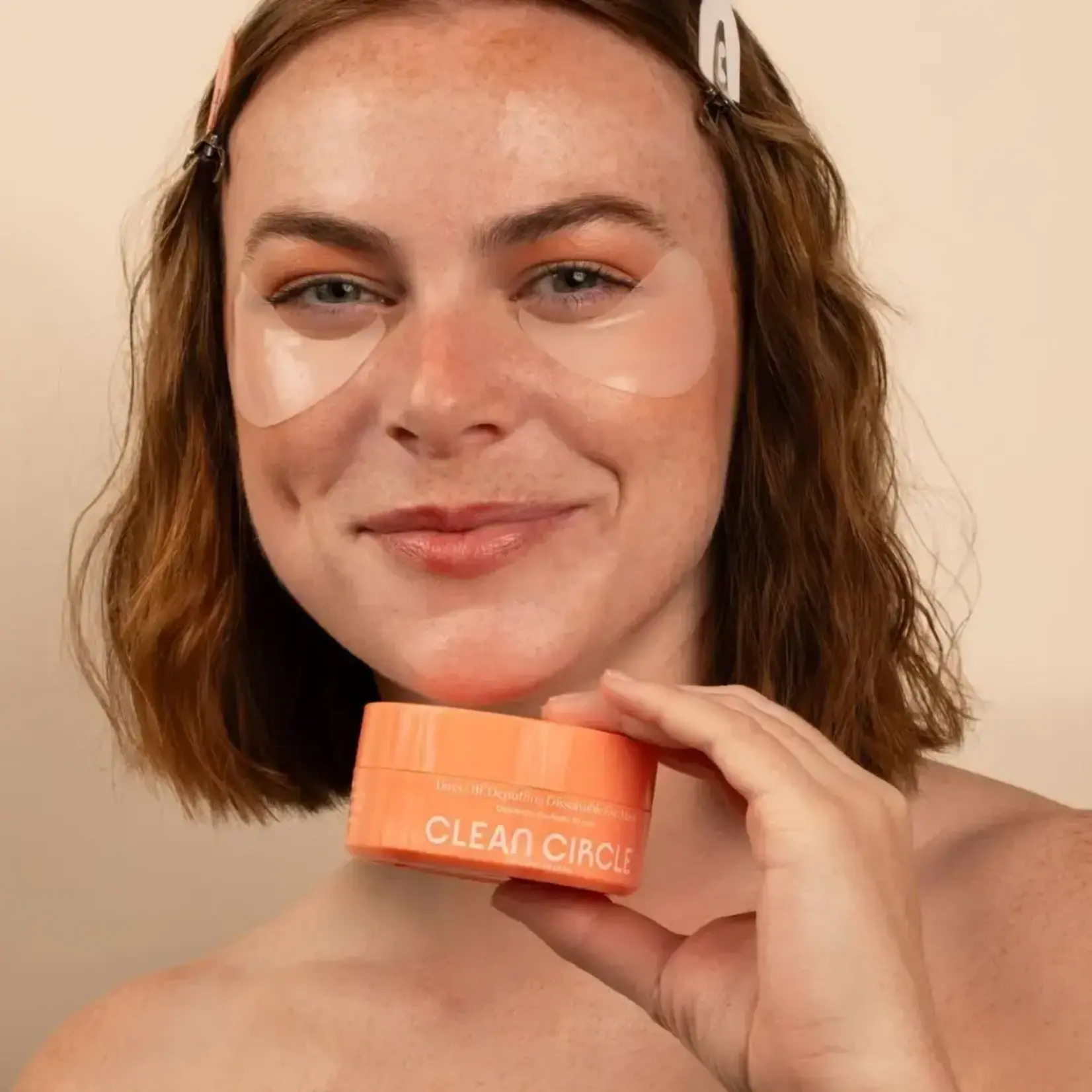 Clean Circle Depuffing Eye Mask w/ Niacinamide & Turmeric - Plant Based by Clean Circle