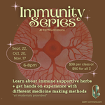 Earth Commons Immunity Series - All Classes Discount (Oxymels, Tea Steams, Oils + Salves)