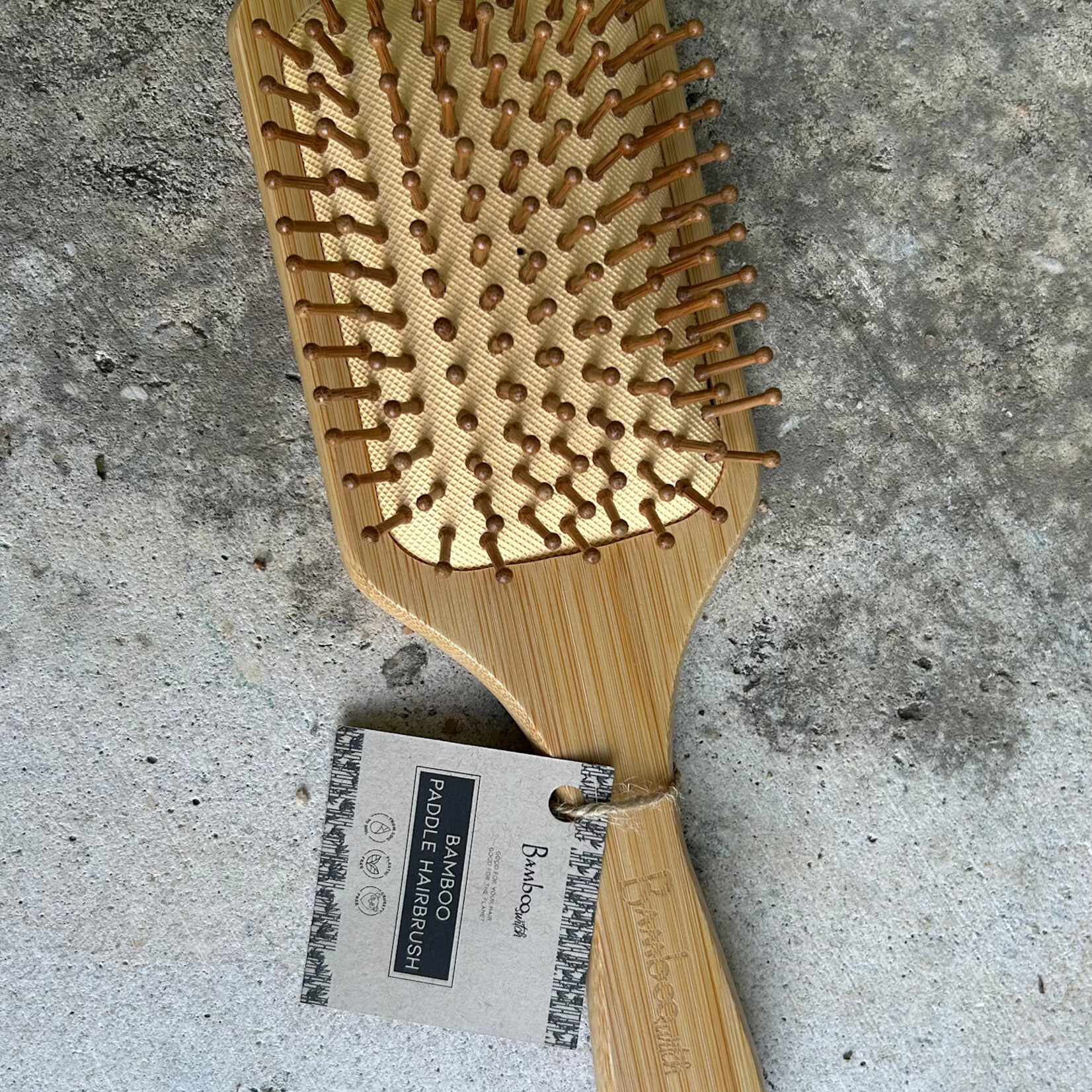 Bamboo Switch Bamboo Hair Brush - Large Rectangle by Bamboo Switch