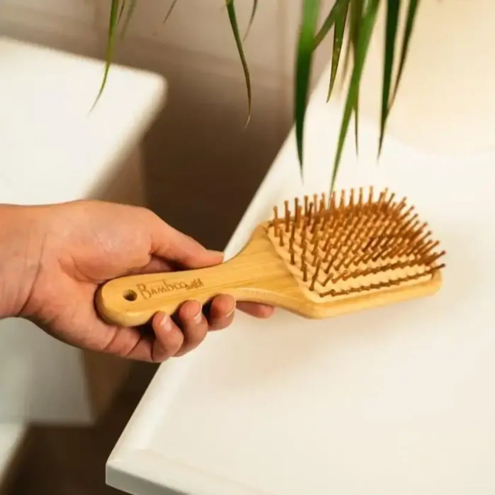 Bamboo Switch Bamboo Large Rectangle Hair Brush by Bamboo Switch