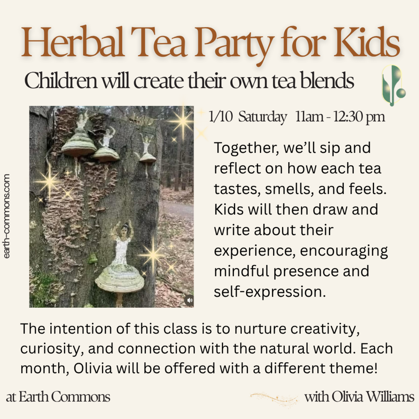 Earth Commons Earth Commons Children’s Circle - Herbal Tea Party - Saturday Jan. 10th
