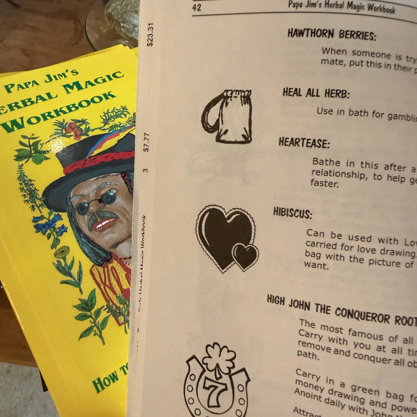 Original Publications Papa Jim's Herbal Magic Workbook, An A-Z Guide Book