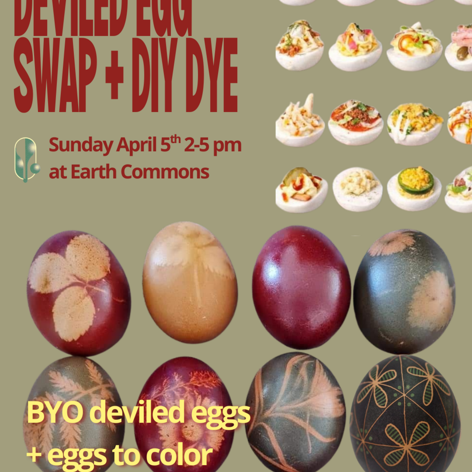 Earth Commons Deviled Egg Swap (FREE) - Easter Sunday 2-5 pm