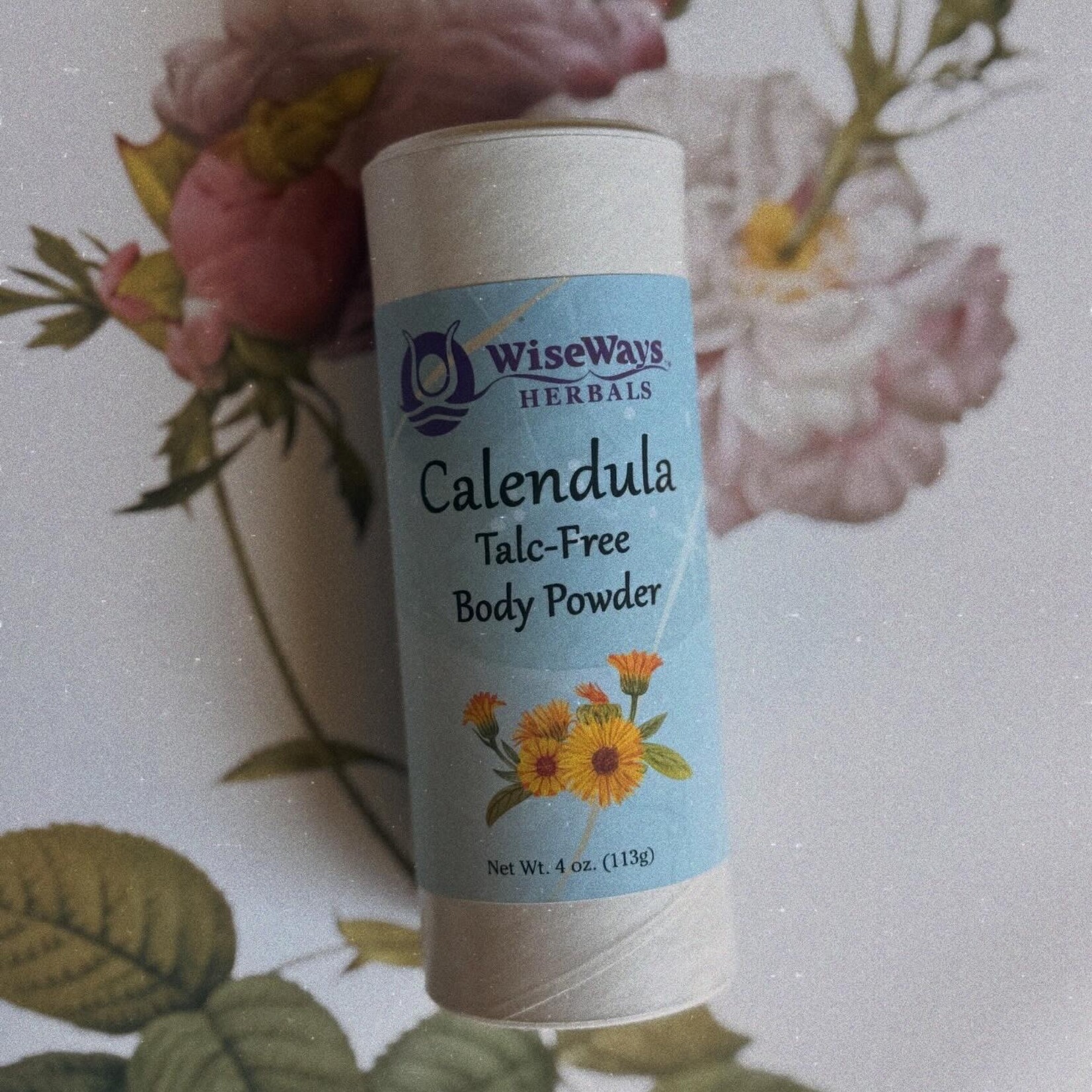 WiseWays Herbals Calendula Talc-Free Body Powder 4oz by WiseWays Herbals