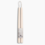 Blue Corn 12" Ivory Cream Beeswax Taper Candles by Blue Corn – Dripless & Handmade in USA