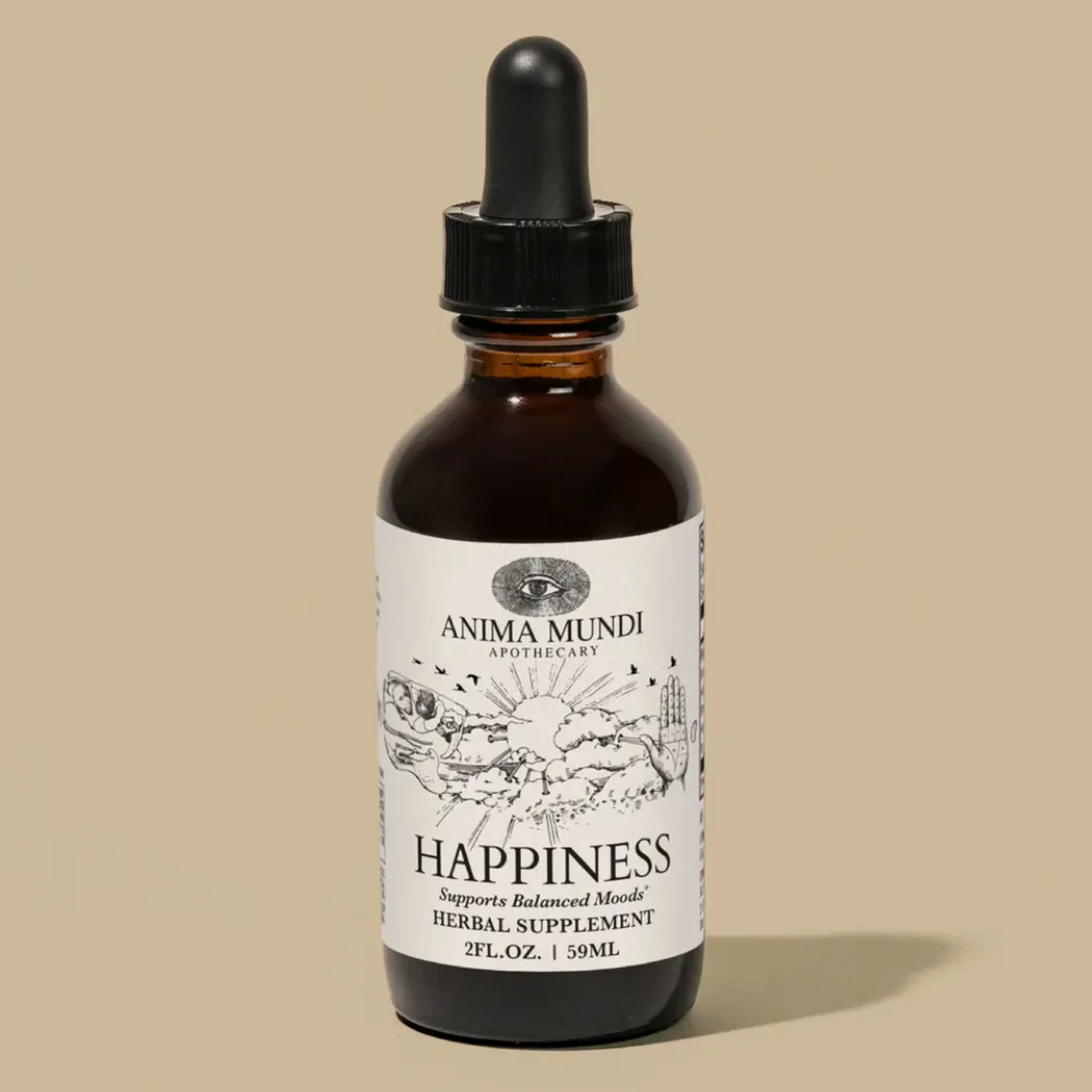 Anima Mundi HAPPINESS  Adaptogenic Spirit Tonic - 2 oz -  Anima Mundi