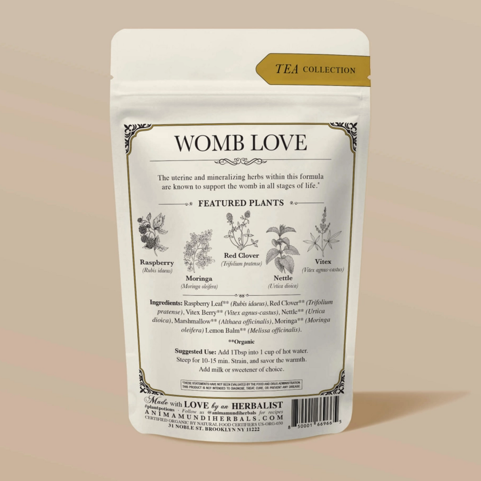 Anima Mundi WOMB Tea | Nourish + Empower - 2 oz- Anima Mundi