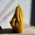 Buzz in the Hills Prayer Hands Candle - 100% Beeswax Candle by Buzz in The Hills