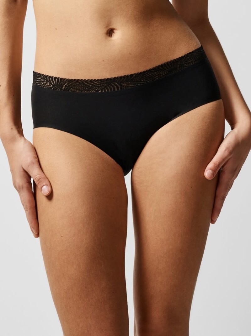 Chantelle SoftStretch Hipster with Lace - Black