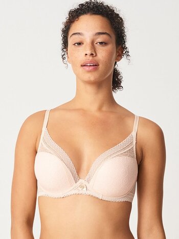 Chantelle 21T2 Graphic Allure Lace Plunge T-shirt Bra - Amber - Allure  Intimate Apparel