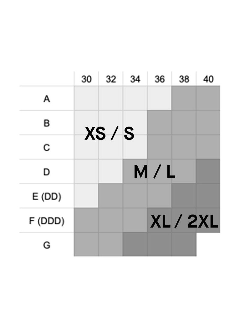 Size Chart - Spotlight On Lace Bralette - Alpha Sizing XS-3X – Spanx