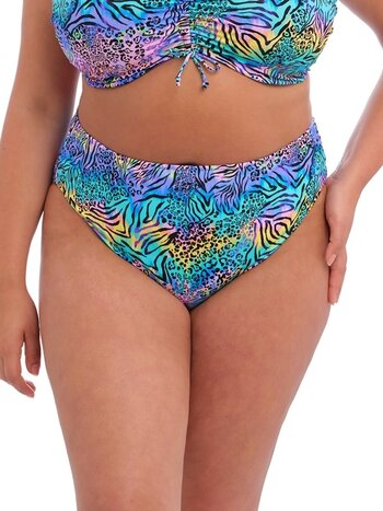 Elomi Swim Electric Savannah Mid Rise Bikini Brief - Zebra