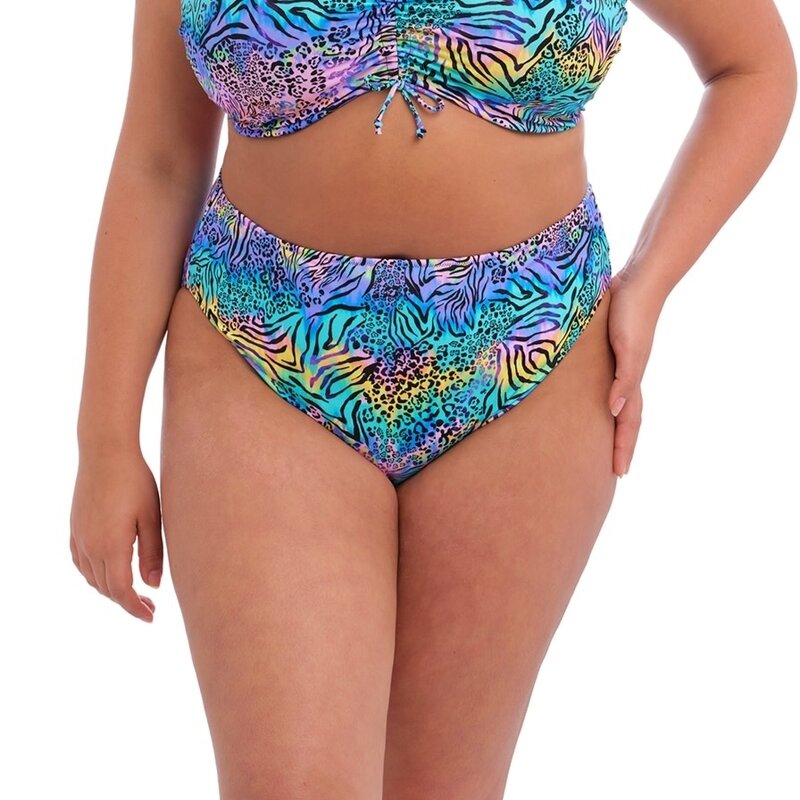 Elomi Swim Electric Savannah Mid Rise Bikini Brief - Zebra