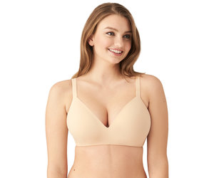 Wacoal womens How Perfect Full Figure Wire Free Bra, Sand, 34C US at   Women's Clothing store