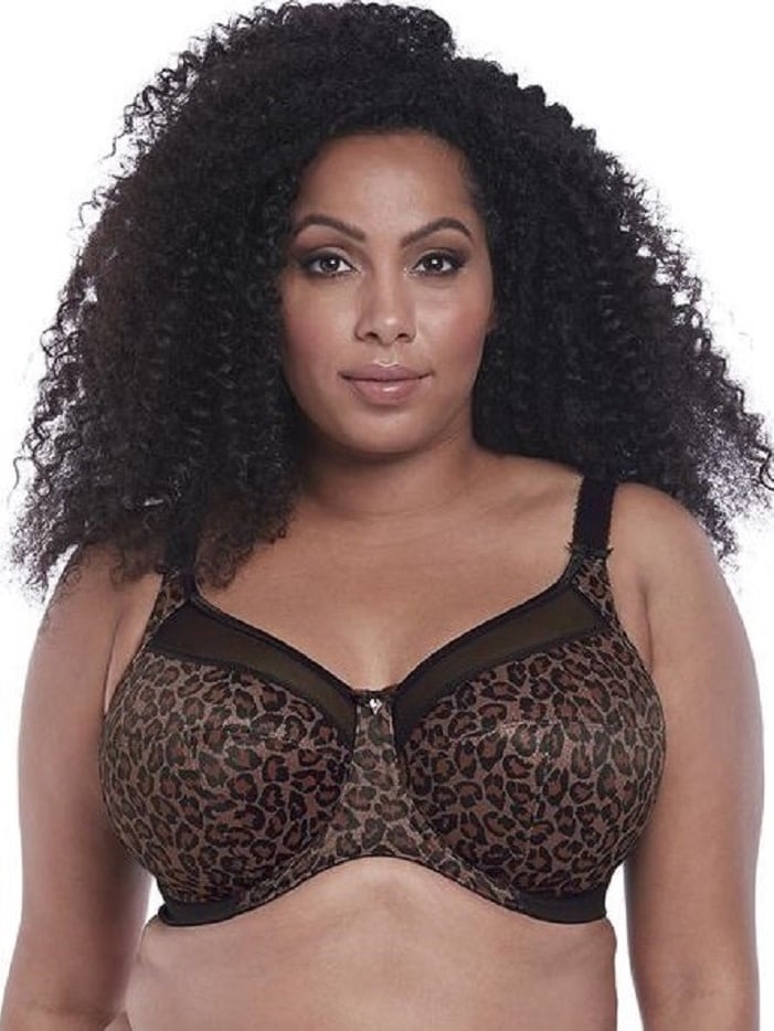 Goddess Kayla Banded Full Cup Underwire Bra (6164),34H,Taupe Leopard 