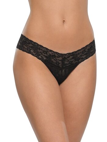 Hanky Panky Signature Lace Low Rise Thong - Black