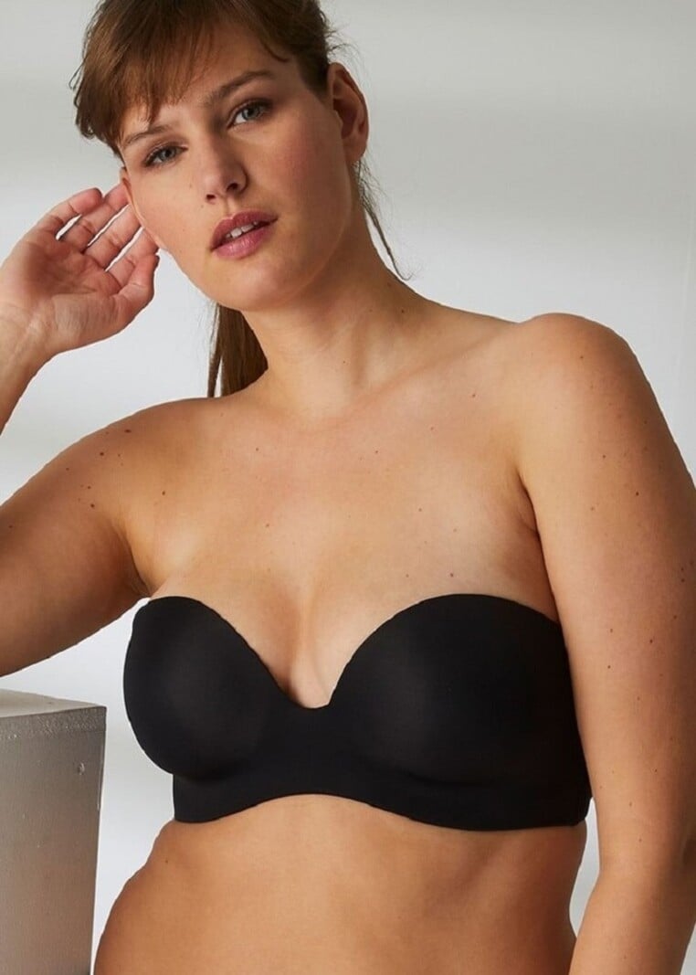 Simone Perele 13V303 Essentiel Strapless Underwire Bra - Black - Allure  Intimate Apparel