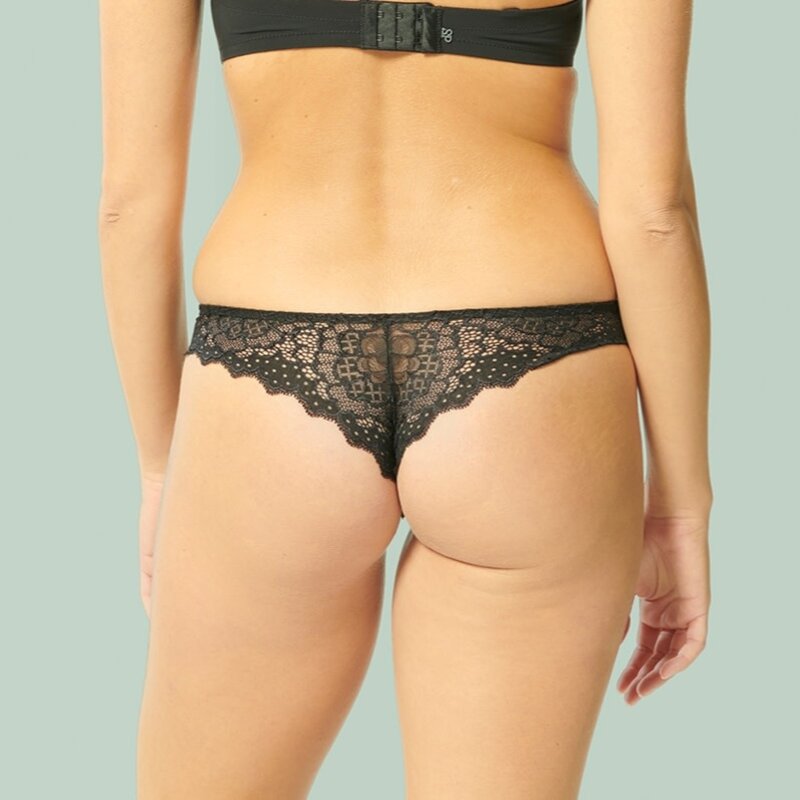 Simone Perele 12A710 Caresse Tanga - Black - Allure Intimate Apparel