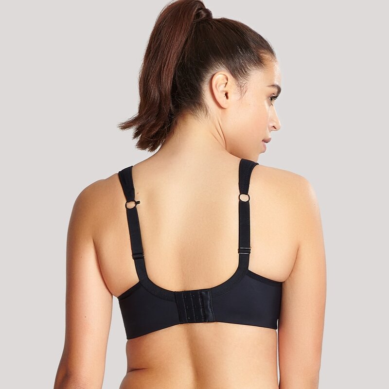 Wired Sports Bra Black/Aqua- 5021C