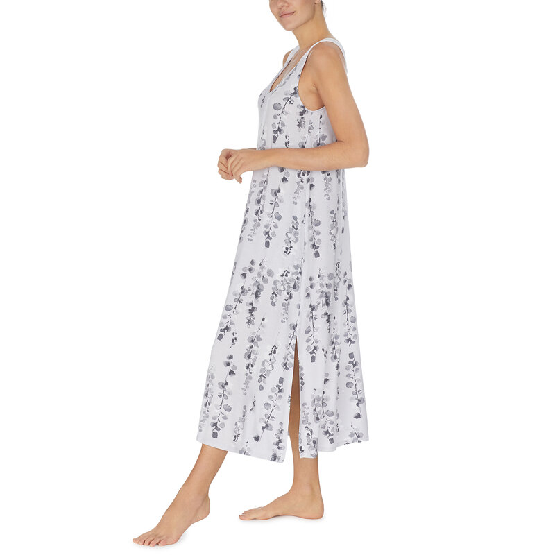 Donna Karan Easy Elegance Sleep Gown - Grey Botanic