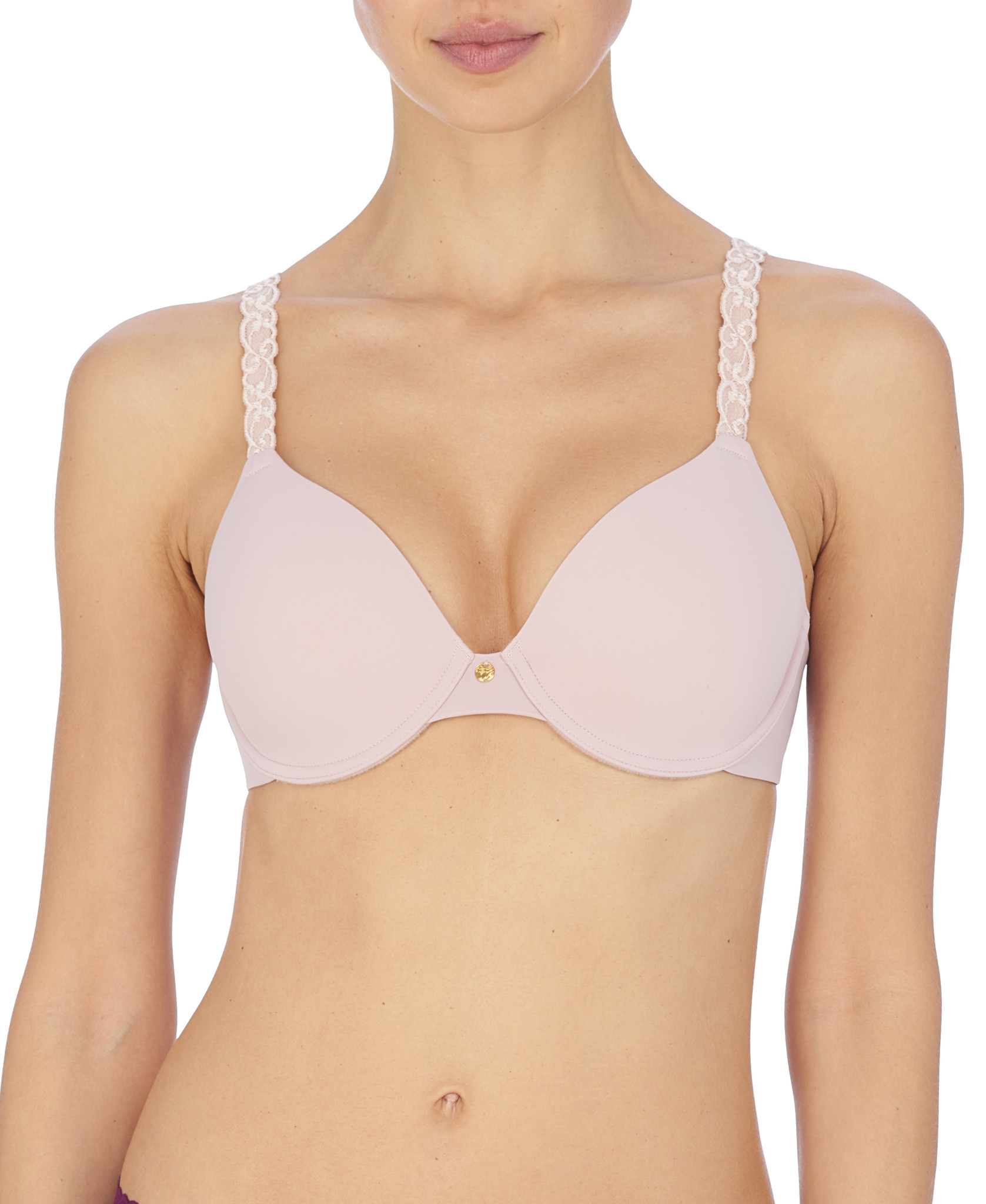 Pure Demi Cup T-Shirt Bra - 34d Pink - Montelle Intimates