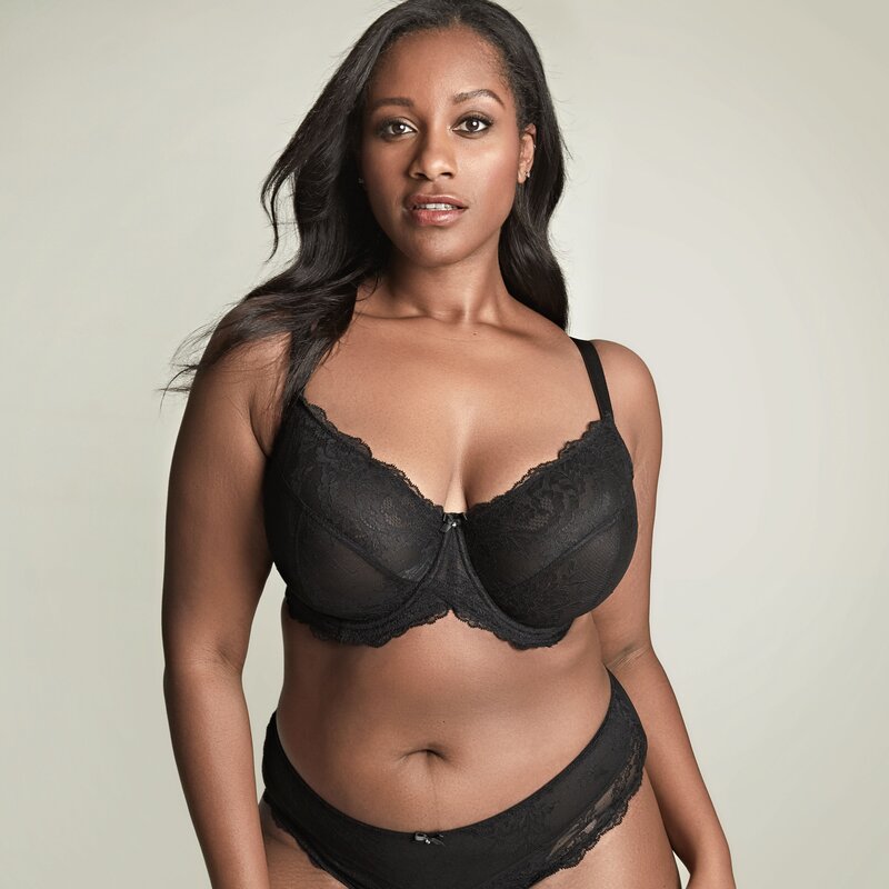 Panache 9396 Ana Side Support Plunge Underwire Bra - Black - Allure  Intimate Apparel