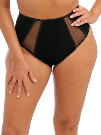 Elomi Namrah High Leg Brief - Black  Bras Galore – Bras Galore - Lingerie  and Swimwear Specialist