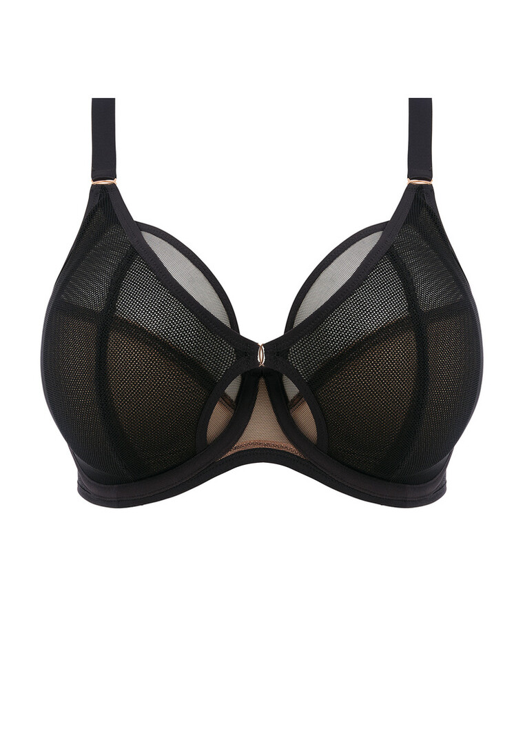 Elomi EL301202 Kintai Underwire Plunge Bra - Black - Allure