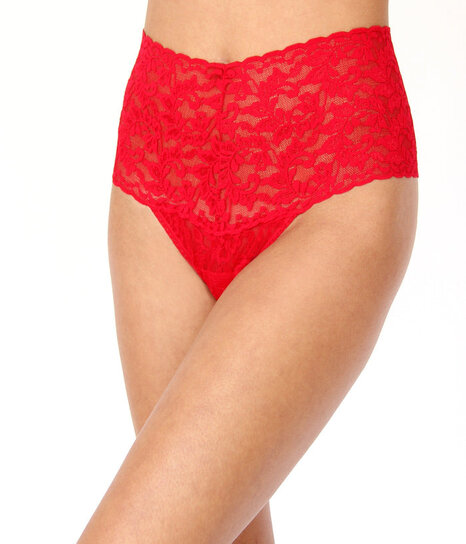 Hanky Panky 6510 I Do Crystal Signature Lace Low Rise Thong - Celeste -  Allure Intimate Apparel