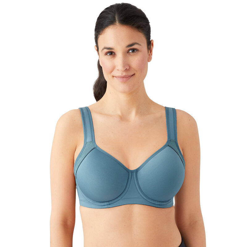 A sport bra like no other! 💪🏻 Wacoal's workout bra with a unique outside  underwire minimizes bounce even during high-impact activi
