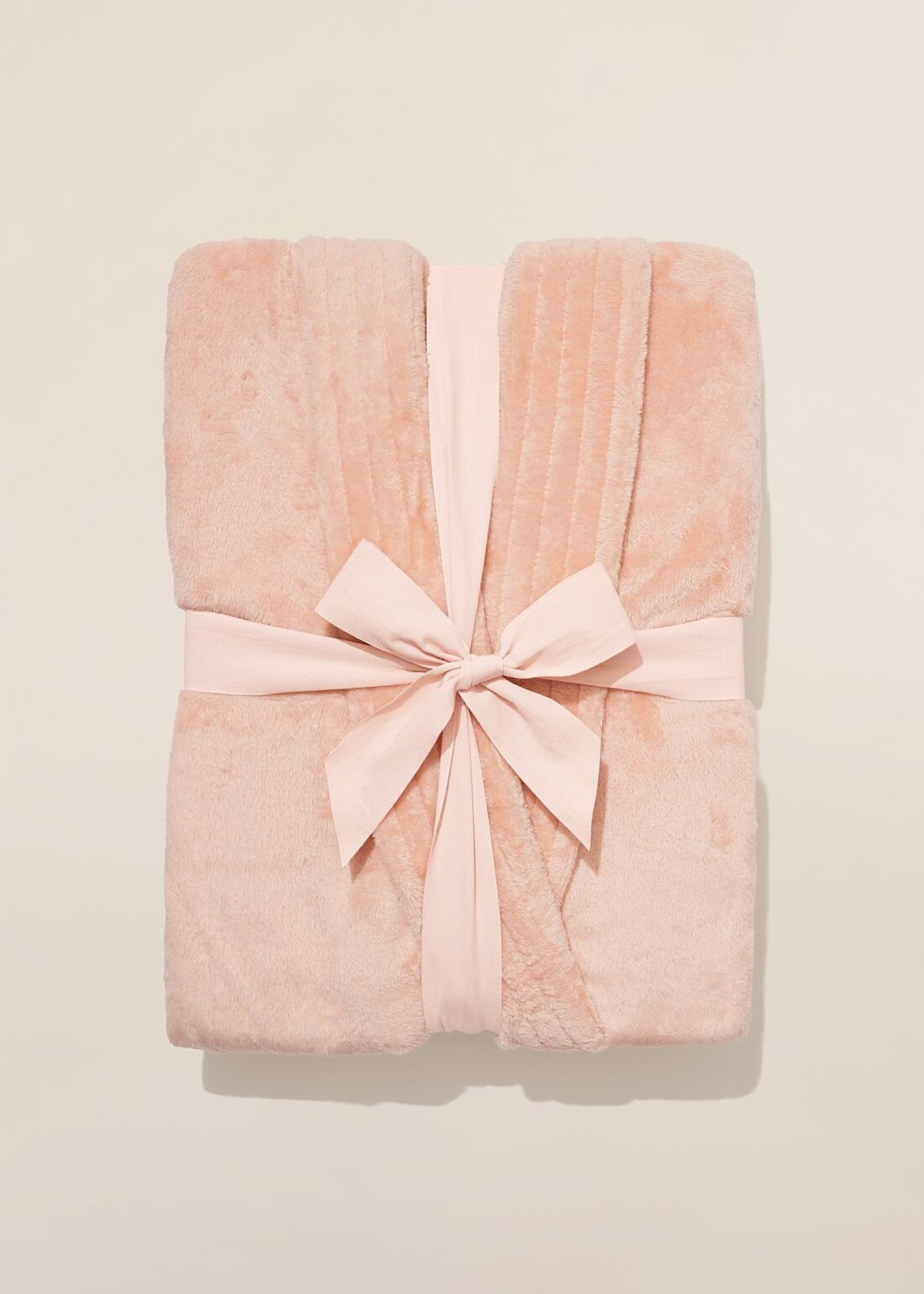Eberjey Chalet Eco Plush Robe - Rose Cloud