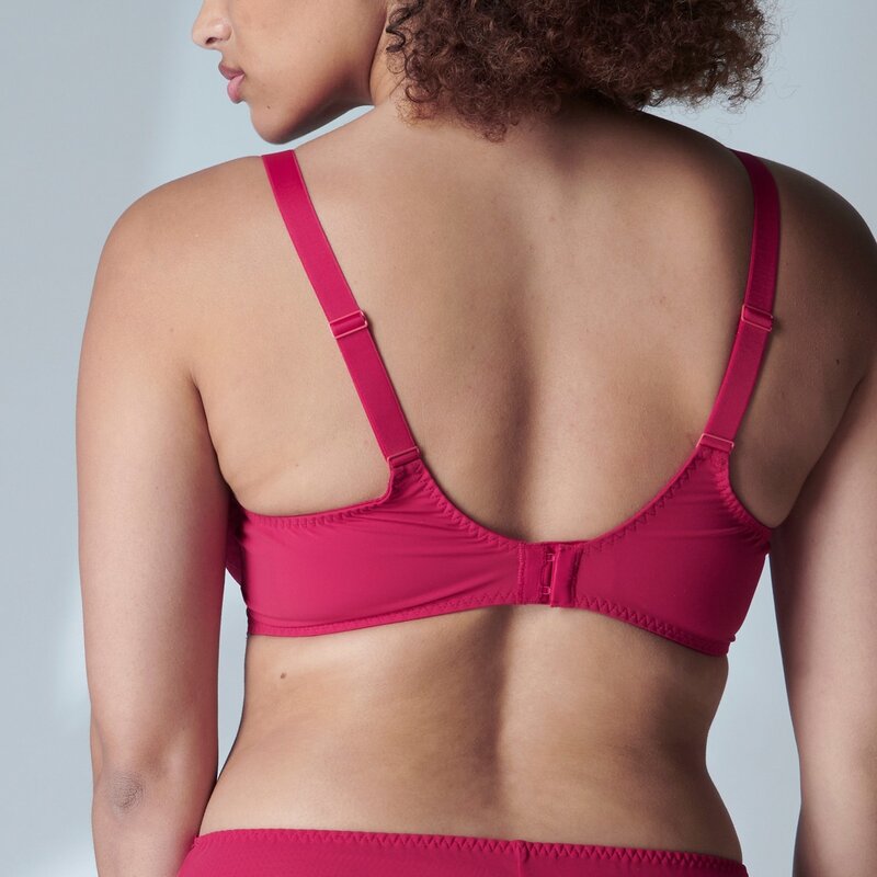 Simone Perele Delice Full Coverage Plunge Bra Cranberry – Victoria's Attic